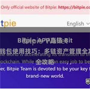 Bitpie APP直链 Bitpie钱包使用技巧：多链资产