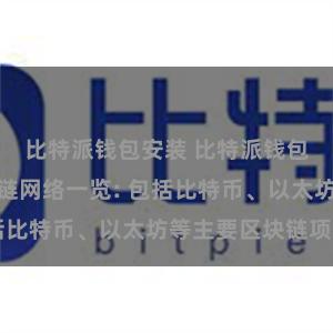 比特派钱包安装 比特派钱包支持的区块链网络一览: 包括比特币、以太坊等主要区块链项目