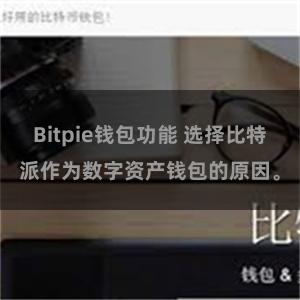 Bitpie钱包功能 选择比特派作为数字资产钱包的原因。