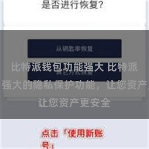 比特派钱包功能强大 比特派钱包：强大的隐私保护功能，让您资产