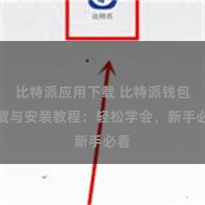 比特派应用下载 比特派钱包下载与安装教程：轻松学会，新手必看