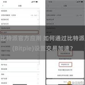 比特派官方应用 如何通过比特派(Bitpie)设置交易加速？