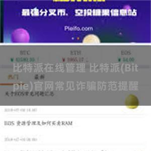 比特派在线管理 比特派(Bitpie)官网常见诈骗防范提醒