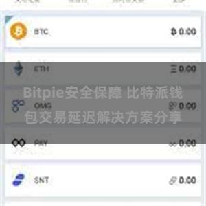 Bitpie安全保障 比特派钱包交易延迟解决方案分享