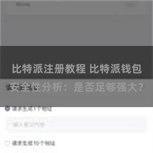 比特派注册教程 比特派钱包安全性分析：是否足够强大？