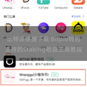 比特派便捷下载 Bitpie钱包支持的Staking收益工具教程