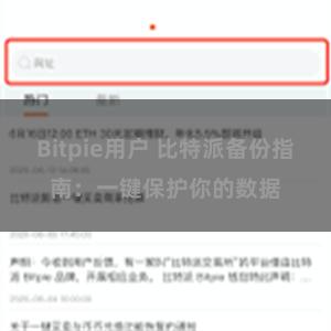 Bitpie用户 比特派备份指南：一键保护你的数据