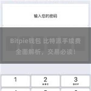 Bitpie钱包 比特派手续费全面解析，交易必读！