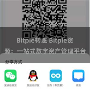 Bitpie转账 Bitpie资源：一站式数字资产管理平台